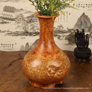 Handmade Wooden Vase Hot Selling Wooden Crafts Vase